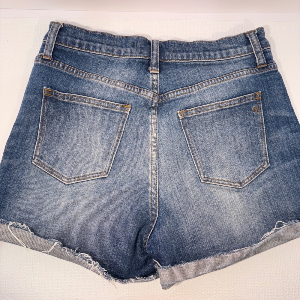 Madewell Denim High Rise Cuffed Jean Shorts Women's Size 27 Casual - Picture 3 of 5